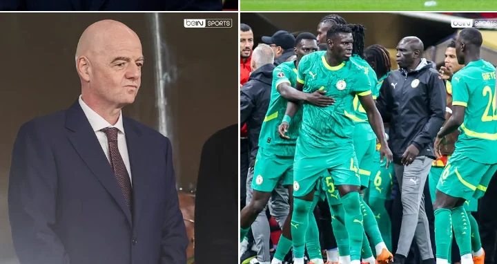 Gianni Infantino lors d'une conférence de presse