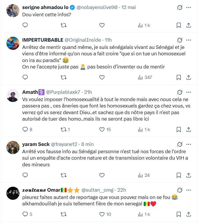 Graphe montrant l'évolution des débats sur les droits LGBTQ+ au Sénégal