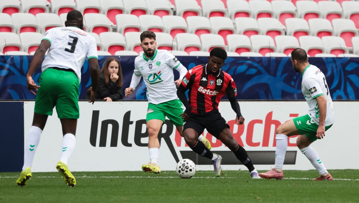 illustration du match entre l'OGC Nice et l'AS Saint-Étienne