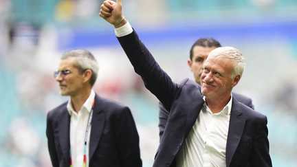 Didier Deschamps lors de France-Angleterre, le 18 juillet 2026, en petite finale de la Coupe du monde à Miami. (JOSE BRETON / NurPhoto)