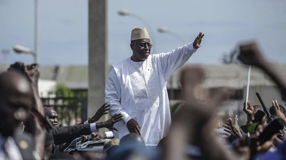 Macky Sall lors d’une visite à Dakar
