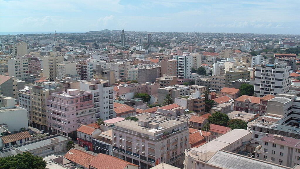Panorama du quartier du Plateau, cœur économique de Dakar au Sénégal