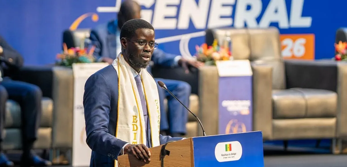 Portrait officiel du président Bassirou Diomaye Faye lors de son discours aux lauréats du Concours général