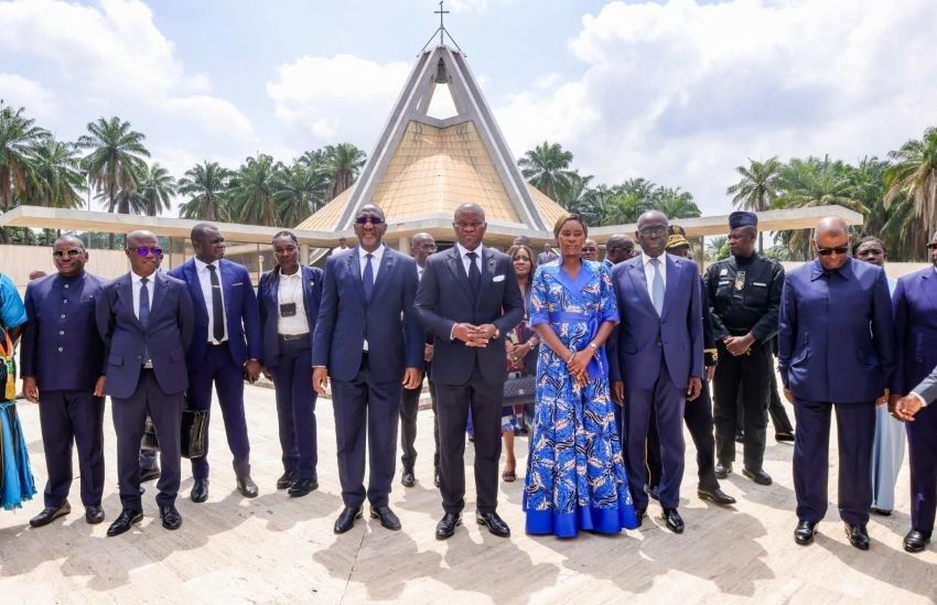 Le président Oligui Nguema lors de sa visite à Yamoussoukro