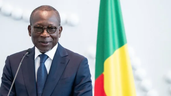 Portrait officiel de Patrice Talon, nouvellement élu président du Sénat du Bénin