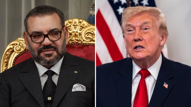 Le roi Mohammed VI et l’ancien président américain Donald Trump, symboles d’une alliance diplomatique et stratégique