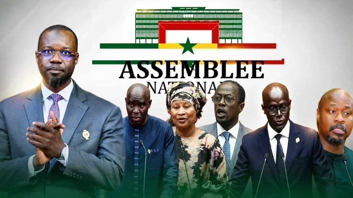 Ousmane Sonko lance des enquêtes parlementaires Ousmane Sonko à l'Assemblée nationale lors d'une session parlementaire