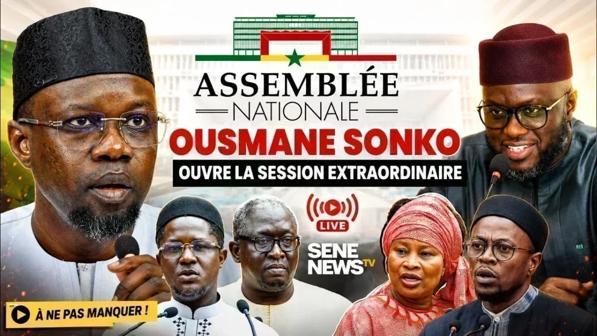 session parlementaire exceptionnelle et premières auditions sous l'impulsion de Ousmane Sonko