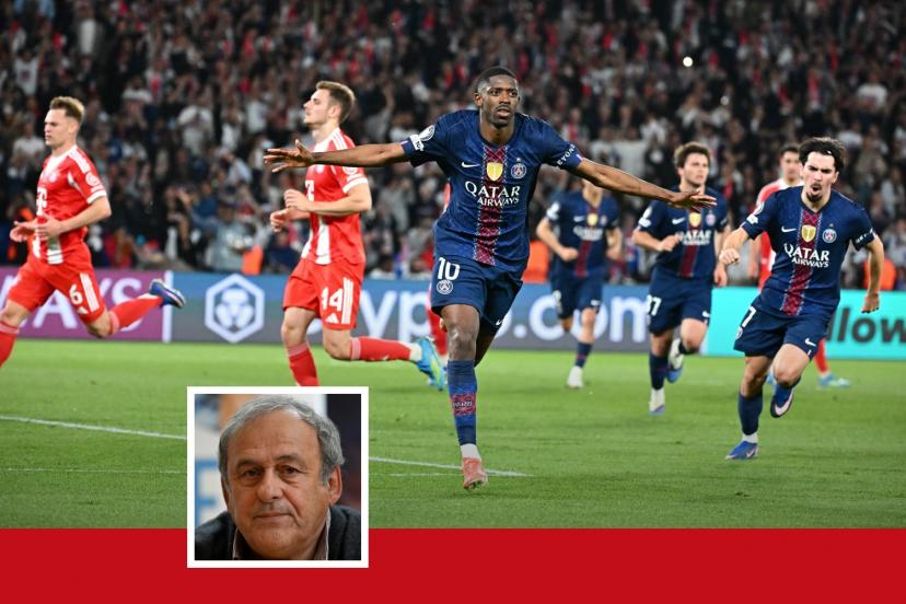 Portrait de Michel Platini lors d'un entretien